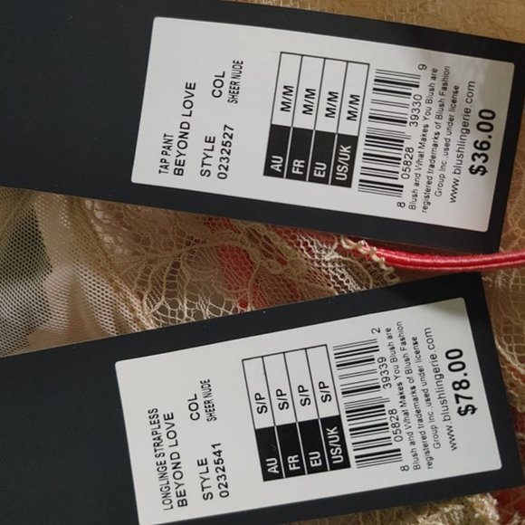 BLUSH Lingerie Lace Bustier Set - Picture 7 of 7